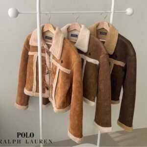 폴로 여성 양털 무스탕 자켓