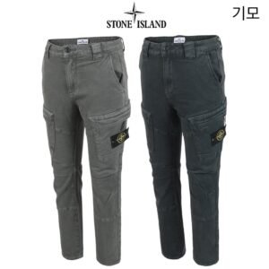 스톤아일랜드 안기모 베이직핏 스판 카고 팬츠 (바지)