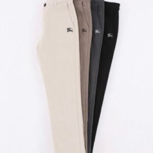 버버리 기사 자수 로고 히든 밴딩 기모 면 워싱 스판 팬츠 (바지)