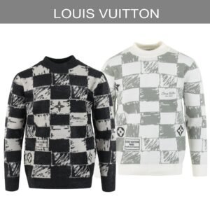 루이비통 다미에 자가드 모헤어 니트