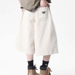 프라다 피그먼트 핀턱 버뮤다 팬츠 (남녀공용)