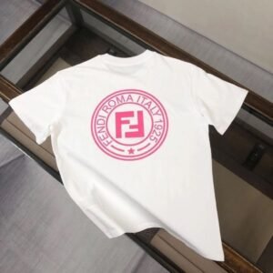 펜디 FD 핑크 로고 반팔티