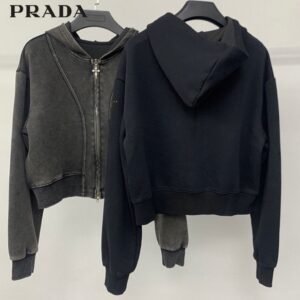 프라다 삼각 로고 후드집업(여성)