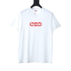 루이비통 X 슈프림 콜라보 박스 로고 반팔티