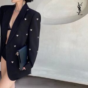 입생로랑 여성 하트 오버핏 블레이저 자켓