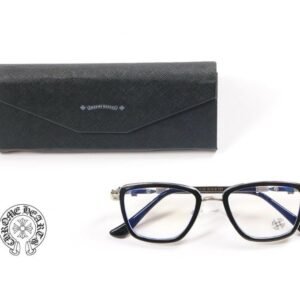 크롬하츠 안경(꽃 반테두리 실버)