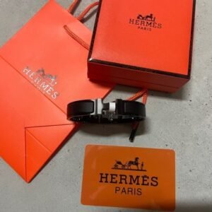 에르메스 491 클릭아슈 올블랙 무광 팔찌(남성)