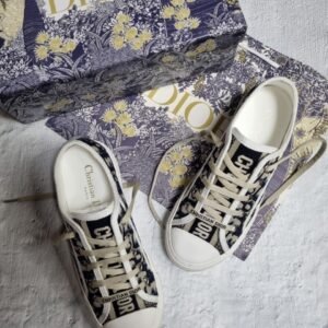 디올 워크앤 자수 오블리크 스니커즈(네이비)