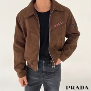 프라다 자켓(가죽 스웨이드)