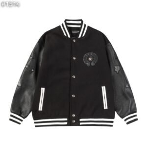 크롬하츠 1514 크로스 홀스슈 바시티 (레더 자켓)