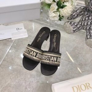 디올 디웨이 뮬(네이비+블랙)