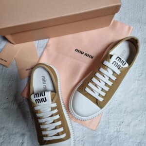 미우미우 데님 스니커즈(베이지)
