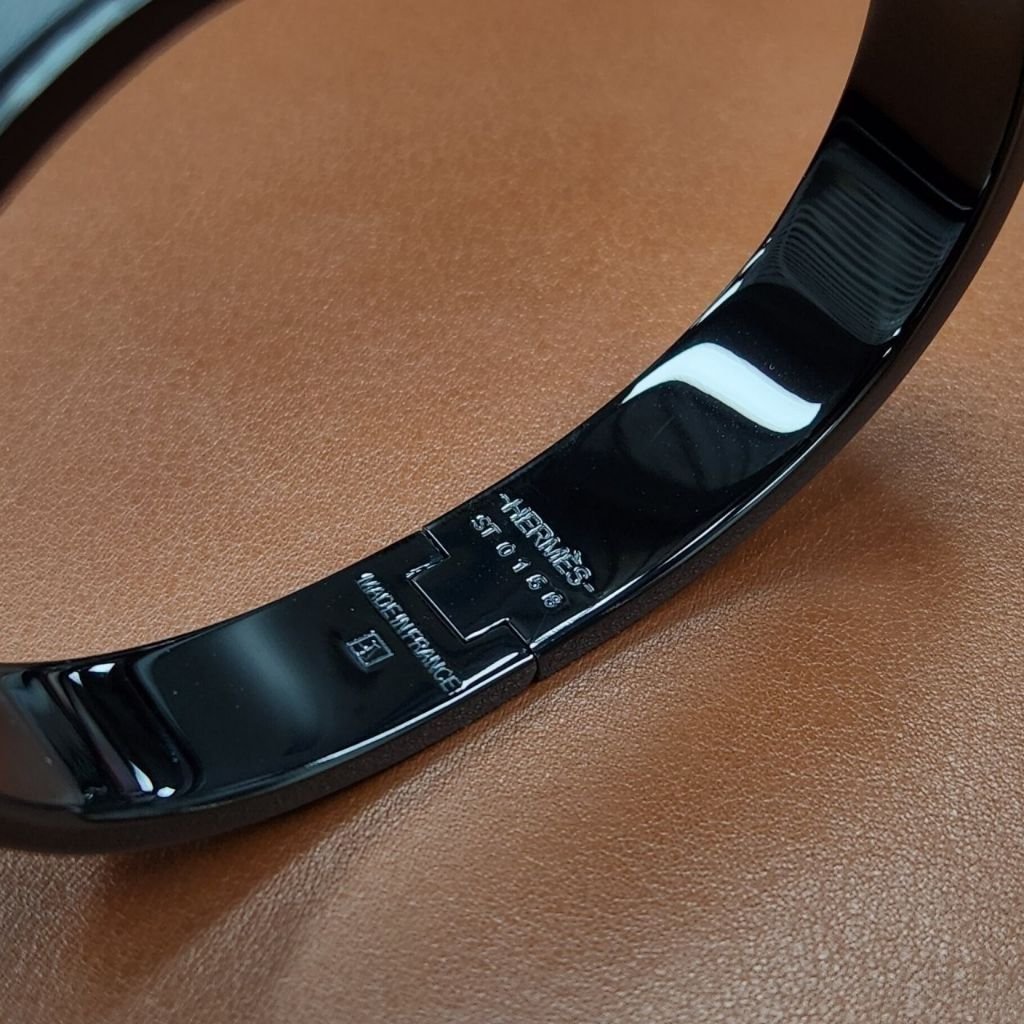 에르메스 491 클릭아슈 올블랙 무광 팔찌(남성) - 이미지 14